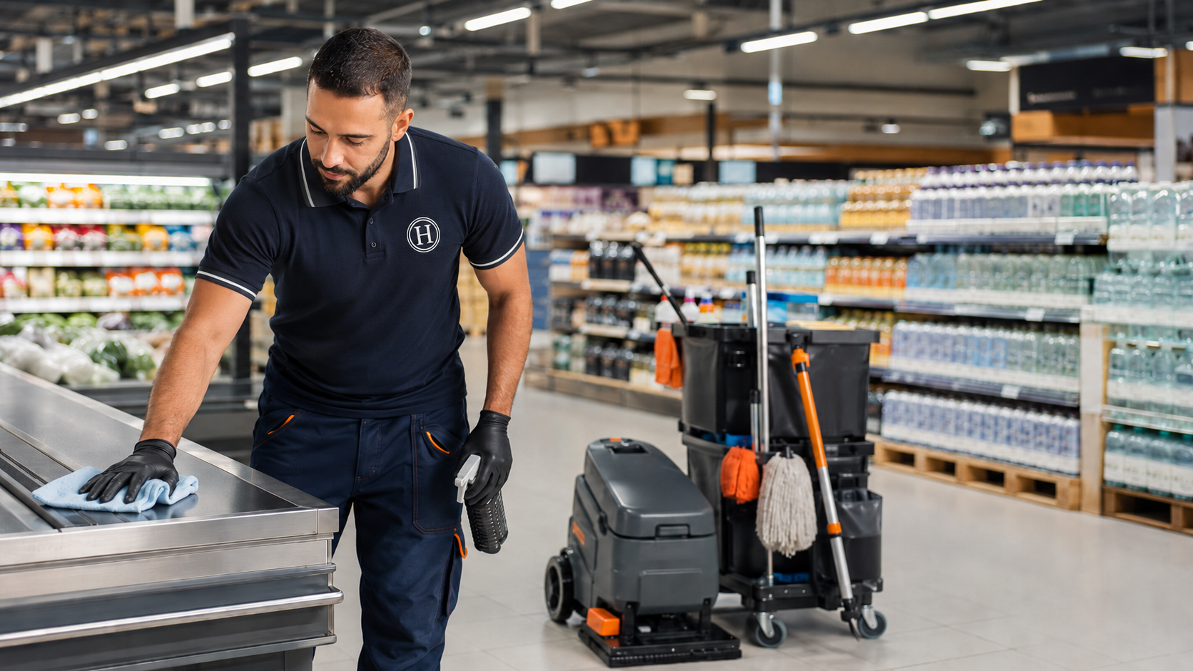 Rengøring af Supermarkeder & Engros